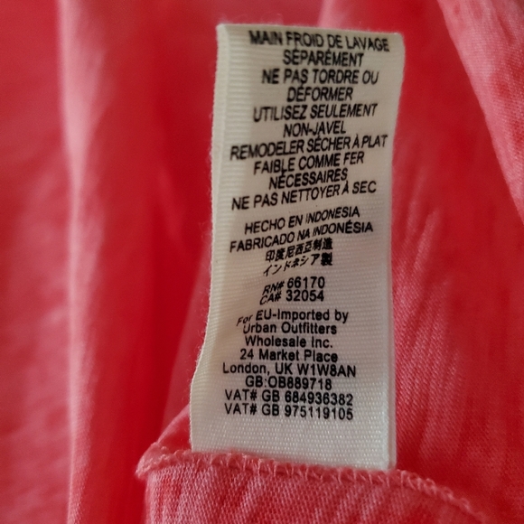 NWOT Free People We The Free Night Sky Crewneck T-Shirt Size M Red Venice - Picture 6 of 6